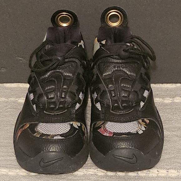 New Nike Air Zoom Swoopes Basketball Sneakers, W9, Black/Floral - Picture 2 of 6